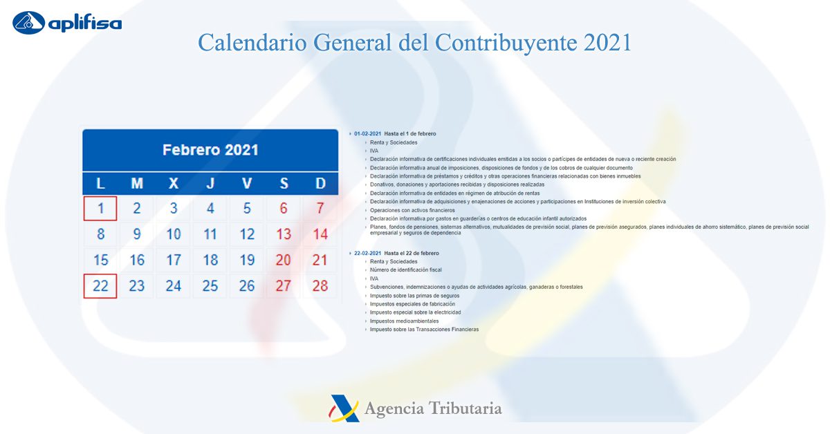 calendario contribuyente febrero 2021 software para asesorías y empresas